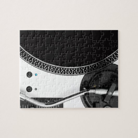 dj vinyl turntable close-up design legpuzzel (Horizontaal)