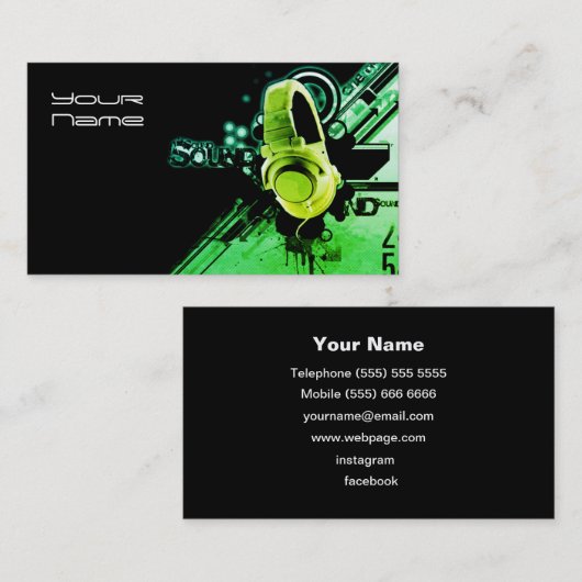 DJ Visitekaartje (Voorkant / Achterkant)
