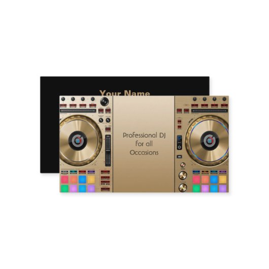 DJ Visitekaartje (Voorkant / Achterkant in situ)