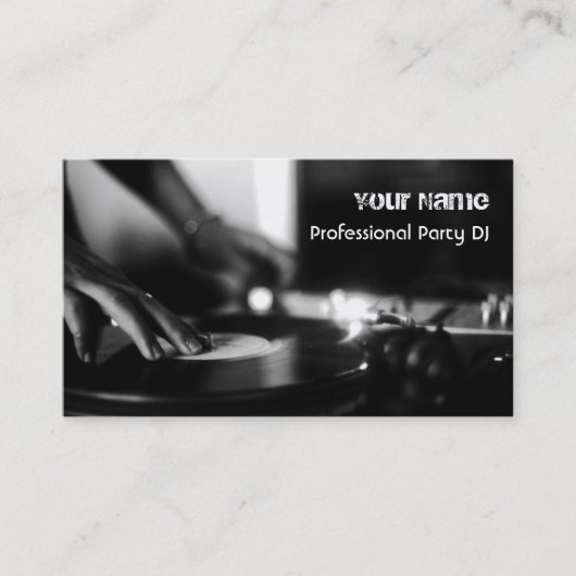 DJ Visitekaartje (Voorkant)