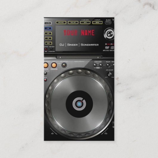 DJ Visitekaartje (Voorkant)