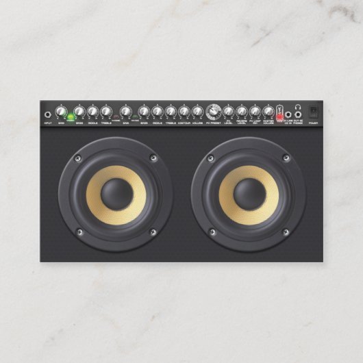 DJ Visitekaartje luidsprekers (Voorkant)