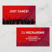 Dj Visitekaartje Music Red Retro Dance 2 (Voorkant / Achterkant)