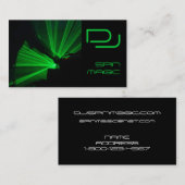 DJ Visitekaartjes Black Green (Voorkant / Achterkant)