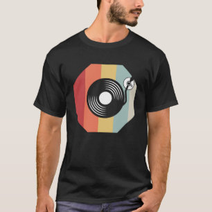 DJ voor Mannen grafische techniek Discjockey-schij T-shirt