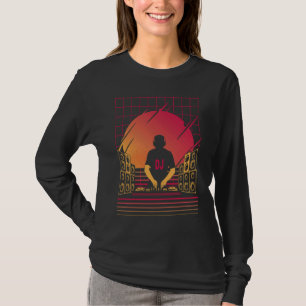 DJ voor Mannen grafische techniek Discjockey-schij T-shirt