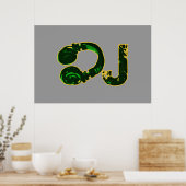 DJ voor muren, speel muziek Poster (Keuken)
