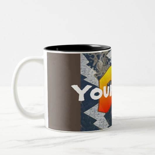 DJ - Votre nom - Mug de café (Gauche)