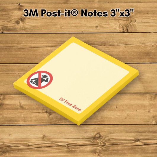 DJ Vrije Zone Post-it® Notes