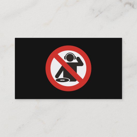 DJ-vrije zone Visitekaartje (Achterkant)