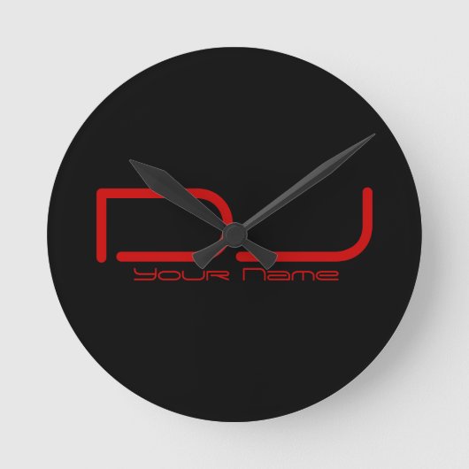 DJ Wall Clock Ronde Klok (Voorkant)