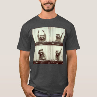DJ Wasbeer die Vinyl Wasbeer Hip Hop Stijl Krabt T-shirt