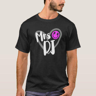 DJ Wife Heart Disk Jockey T-shirt