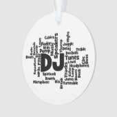 DJ Word Cloud Ornament (voorkant)