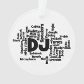DJ Word Cloud Ornament (voorkant)