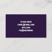 DJ - Zanger Visitekaartje (Achterkant)