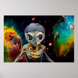 DJ Zedd de Alien Rave Master Poster