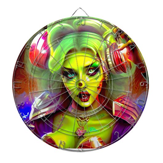 Dj zombie Darts Dartbord (Voorkant)