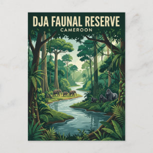 Dja Faunal Reserve Kameroen Briefkaart