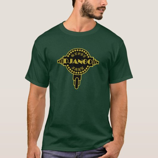 Django Gypsy Jazz Music T-shirt (Voorkant)