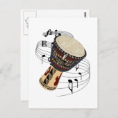 Djembe Briefkaart (Voorkant / Achterkant)