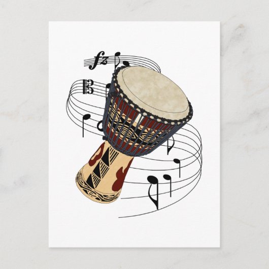 Djembe Briefkaart (Voorkant)