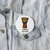 DJEMBE DJUNKIE-toets/pincode Ronde Button 7,6 Cm (In situ)