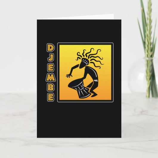 Djembe Drum African Bongo Congas Music Kaart (Voorkant)