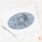 Djembe fait exploser le Sticker ovale Zombies (Enveloppe)