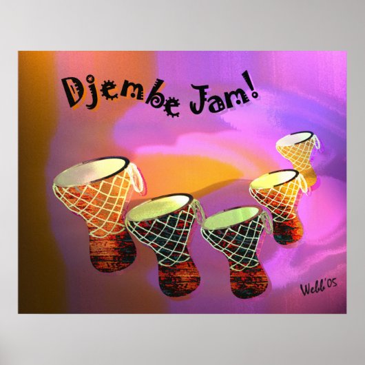 Djembe Jam Poster (Voorkant)