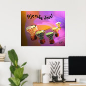 Djembe Jam Poster (Thuiskantoor)