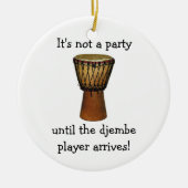 DJEMBE kerstversiering Keramisch Ornament (Voorkant)