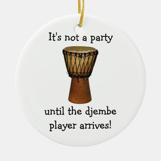 DJEMBE kerstversiering Keramisch Ornament (Voorkant)