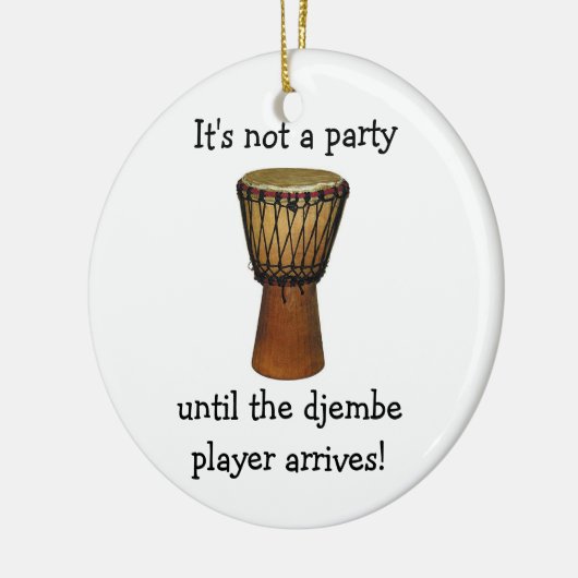 DJEMBE kerstversiering Keramisch Ornament (Links)
