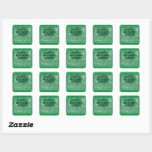 Djembe License Square Sticker (Vel)