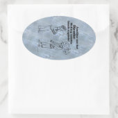 Djembe maakt Zombies Explode Oval Sticker (Tas)