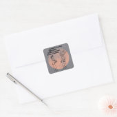 Djembe maakt Zombies Explode Square Sticker (Envelop)