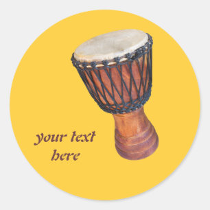 djembe ronde sticker