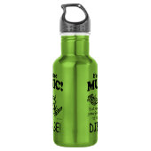 Djembe voelt de muziek waterfles  (Achterkant)