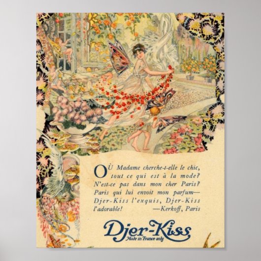 Djer-Kiss Frans parfumeetiket Poster (Voorkant)