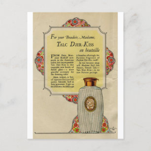 Djer Kiss Talkpoeder ad 1924 Briefkaart
