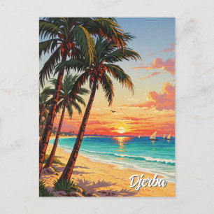 Djerba Island Tunisie Carte postale Voyage