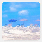 Djerba la Douce. Vierkante Sticker (Voorkant)