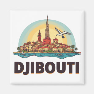 Djibouti Afrika Reis Cadeau 🗺️ Magneet