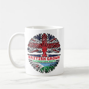 Djibouti Djiboutian British UK Tree Roots Flag Koffiemok
