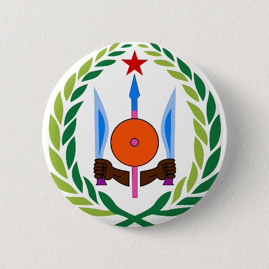 djibouti embleem ronde button 5,7 cm (Voorkant)