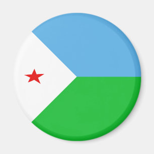 Djibouti Fisheye Vlagmagneet Magneet