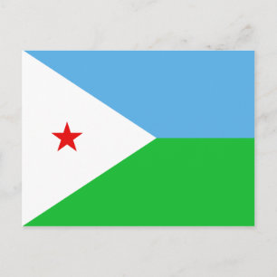 Djibouti Flag Briefkaart