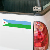 Djibouti Flag Bumpersticker (Op Truck)
