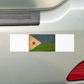 Djibouti Flag Bumpersticker (Op auto)